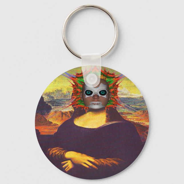 Chaveiro Cyborg Mona Lisa (Frente)