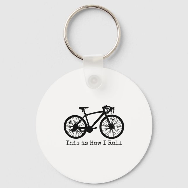 Chaveiro Cycling Road Bike Bicycle Funny Cyclist  (Frente)
