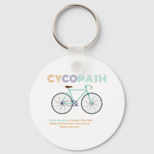 Chaveiro Cycopath Engraçado ciclismo para ciclistas e biker
