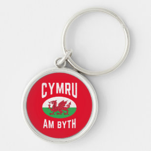 Chaveiro Cymru Am Byth Bandeira do País de Gales Orgulhoso
