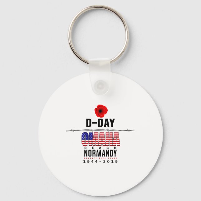 Chaveiro D Day Omaha Beach Anniversário (Frente)