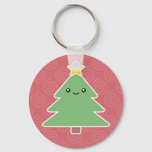 Chaveiro da árvore de Natal de Kawaii