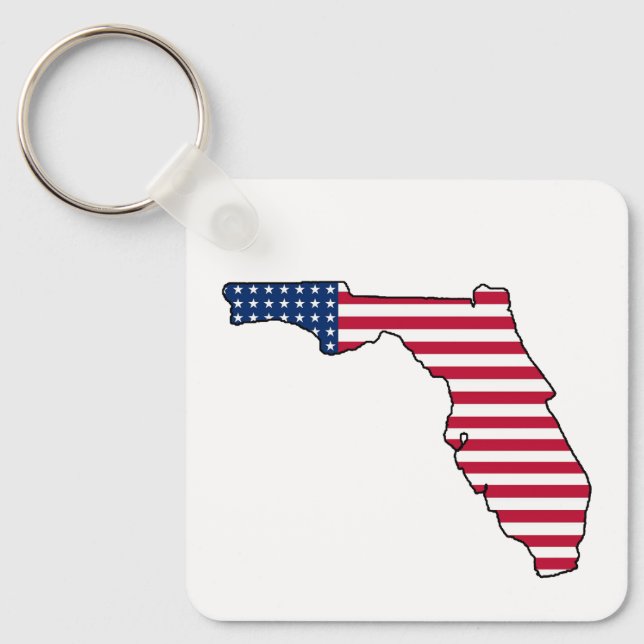 Chaveiro da bandeira americana da Flórida (Frente)