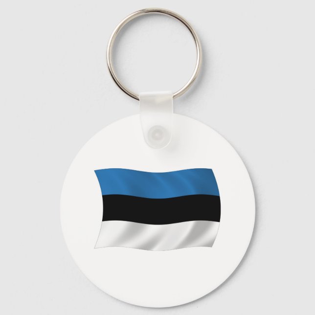 Chaveiro da Bandeira da Estônia (Frente)