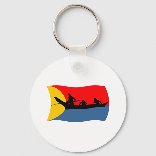 Chaveiro da Bandeira da Tribo Clatsop (Frente)