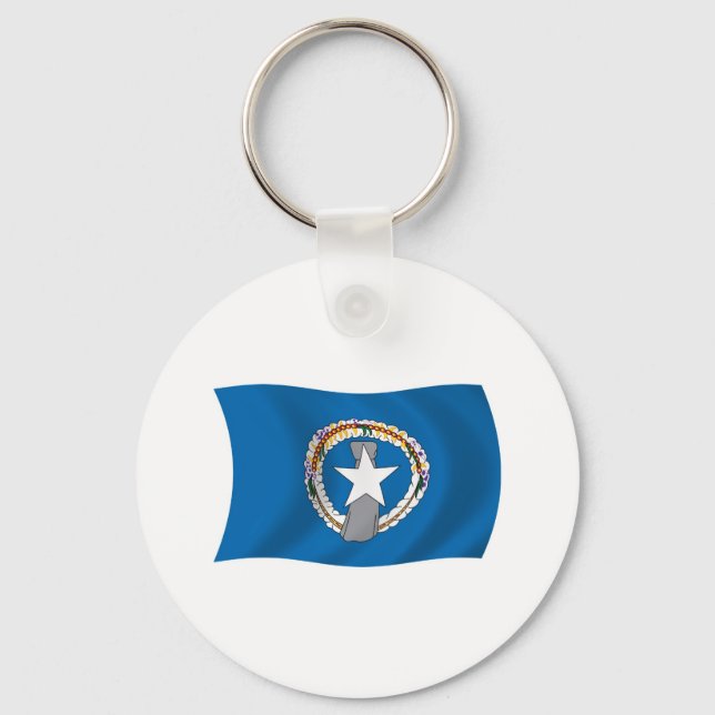 Chaveiro da Bandeira das Ilhas Marianas do Norte (Frente)