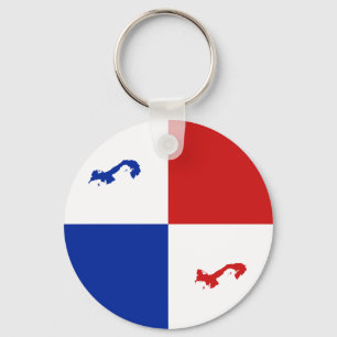 Chaveiro da bandeira de Panamá Fisheye