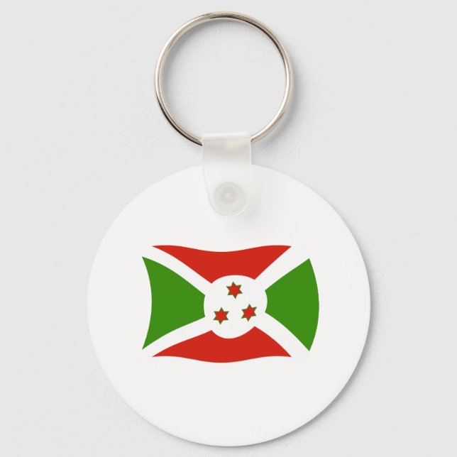 Chaveiro da Bandeira do Burundi (Frente)