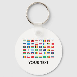 Chaveiro da bandeira do mundo