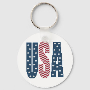 Chaveiro da bandeira dos Estados Unidos dos EUA