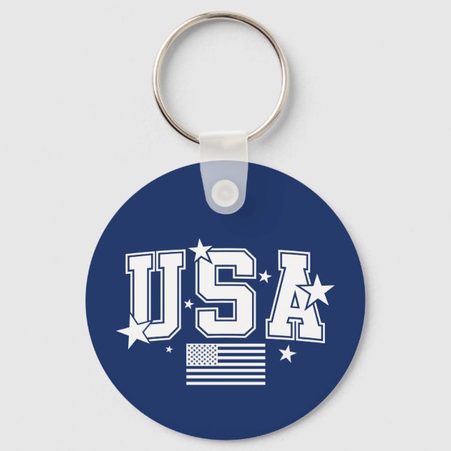Chaveiro da Bandeira dos EUA (Frente)