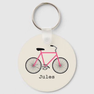 Chaveiro da bicicleta do rosa quente