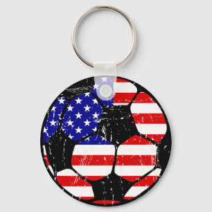 Chaveiro da bola de futebol de América