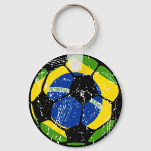 Chaveiro da bola de futebol de Brasil