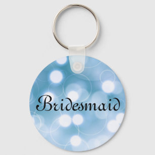Chaveiro da Bridesmaid Personalizada com Glitter R