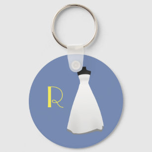 Chaveiro da dama de honra do monograma