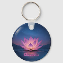 Chaveiro da Esfera de Vidro do Lotus Brilhante - N