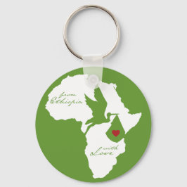 Chaveiro Da Etiópia com Adoção de Amor