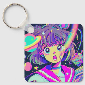 Chaveiro da Garota de Animação Kawaii