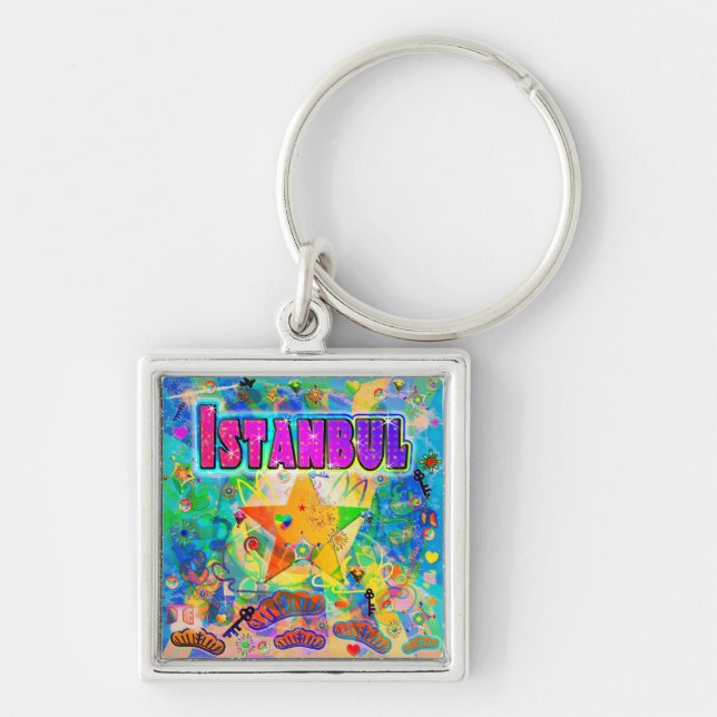 Chaveiro da Hora da Época de Istambul (Frente)