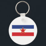Chaveiro da Jugoslávia<br><div class="desc">Mostre o seu orgulho nacional através do esporte desta Chaveiro da Jugoslávia excelente do zazzle.com/WorldTees.</div>