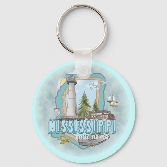 Chaveiro da Lanterna do Mississippi  (Frente)