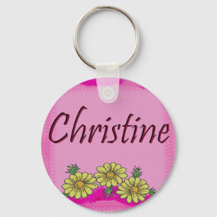 Chaveiro da margarida de Christine