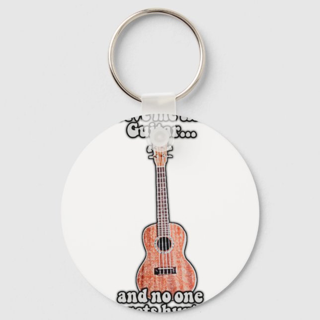 Chaveiro Dá-me a guitarra e ninguém se machuca. (Frente)