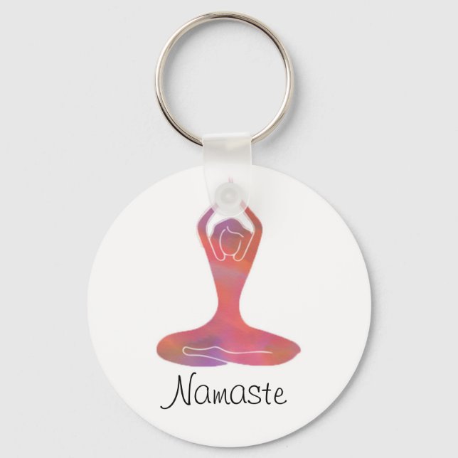 Chaveiro da Namaste Yoga Girl (Frente)