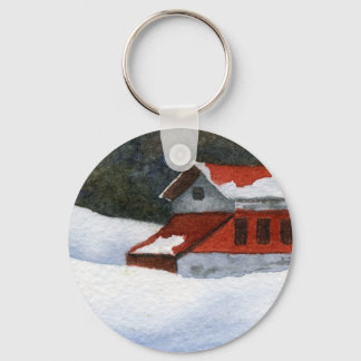 Chaveiro da paisagem de inverno