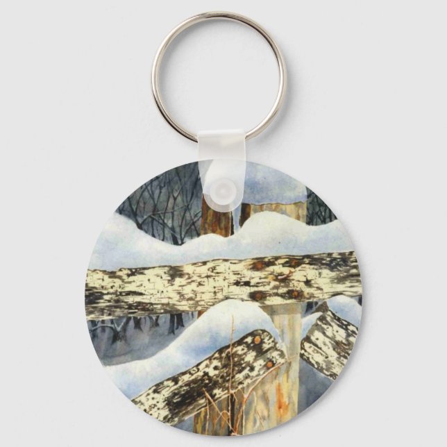 Chaveiro da paisagem de inverno (Frente)