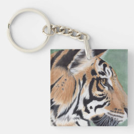 Chaveiro da pintura da aguarela do TIGRE