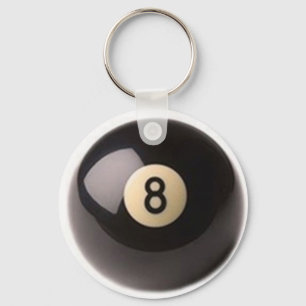 chaveiro da piscina de 8 bolas