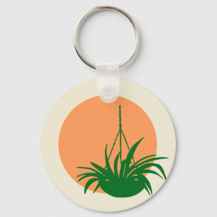 Chaveiro da Planta de Aranha Verde Brilhante