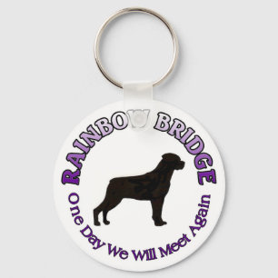 CHAVEIRO DA PONTE DO ARCO-ÍRIS DE ROTTWEILER