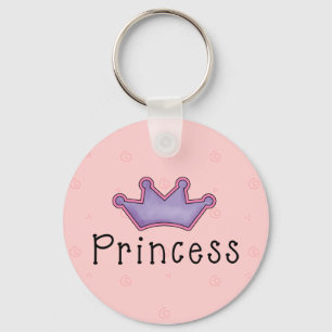 Chaveiro da princesa com coroa bonito