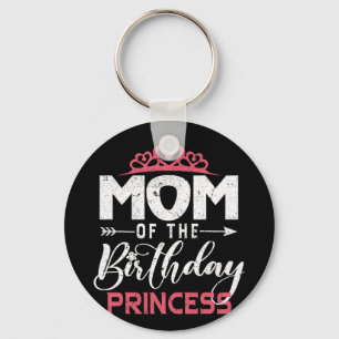 Chaveiro Da Princesa de Aniversário Garota Feliz Mães Feliz