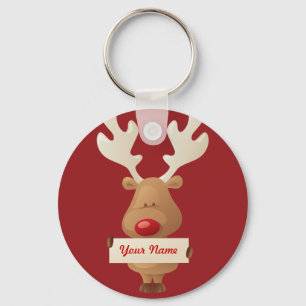 Chaveiro da rena do Natal