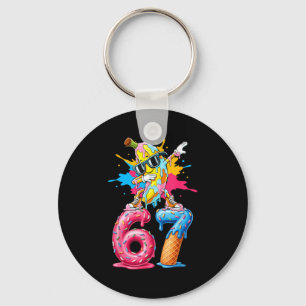 Chaveiro Dabbing Banana 67 Sorvete Drip Engraçado Seis Sete