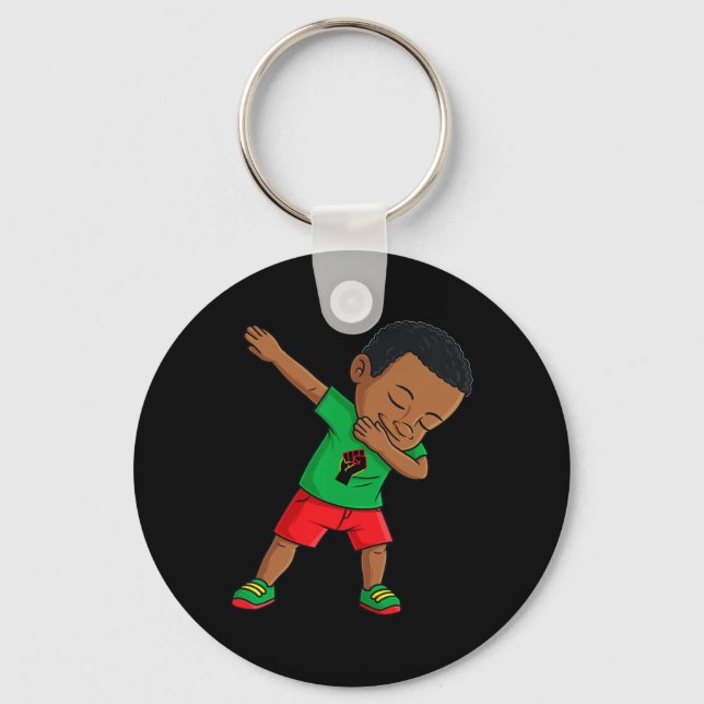 Chaveiro Dabbing Black King Juneteenésimo Boys Kids Dab (Frente)