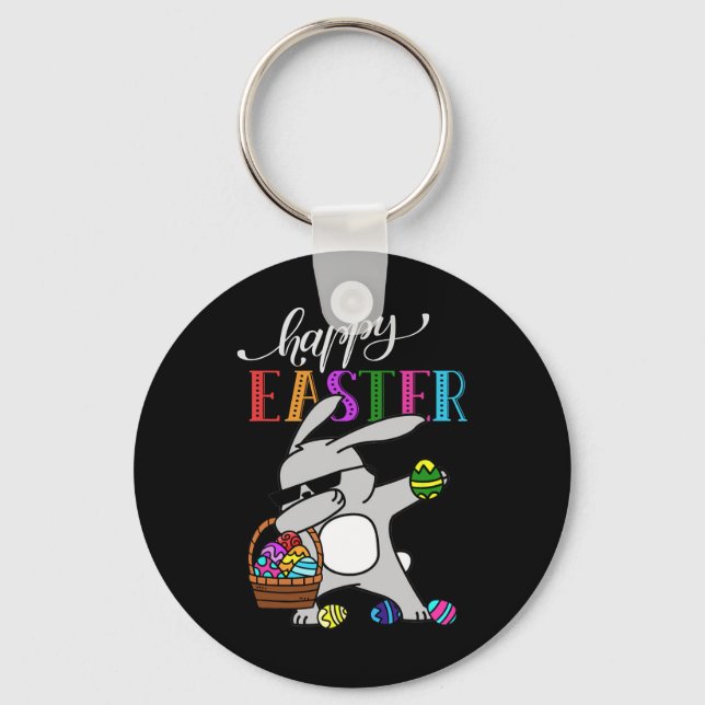 Chaveiro Dabbing Bunny Day Outdoor (Frente)