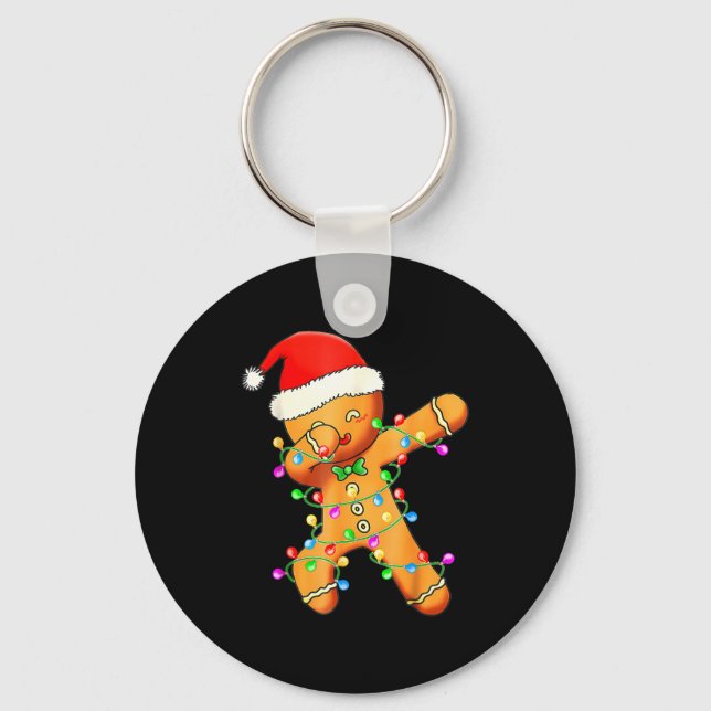 Chaveiro Dabbing Gingerbread Christmas  (Frente)