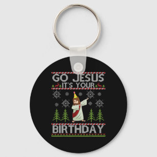 Chaveiro Dabbing Go Jesus É sua Feliz de aniversário Christ