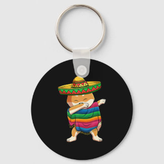 Chaveiro Dabbing Shiba Inu Poncho Sombrero Cinco De Mayo
