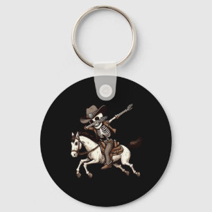 Chaveiro Dabbing Skeleton Cowboy Halloween Meninos