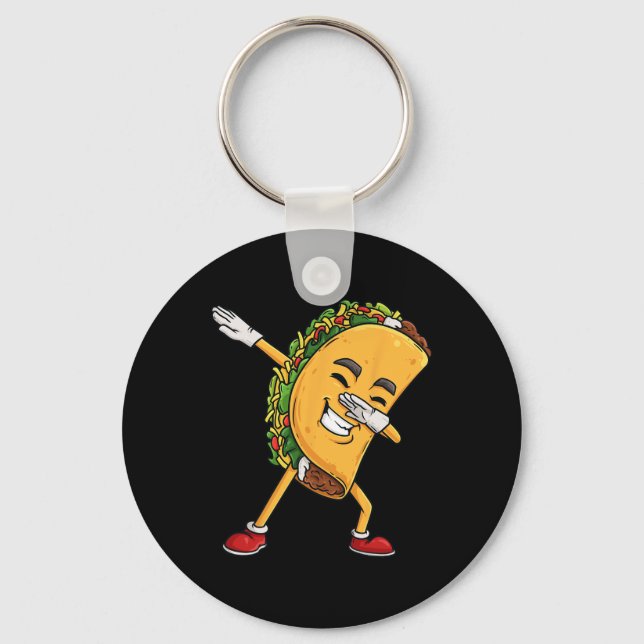 Chaveiro Dabbing Taco Cinco De Mayo Engraçados Mexicanos Da (Frente)