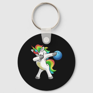 Chaveiro Dabbing Unicorn Boliche Bowler Engraçado Dab Rai