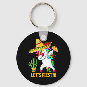 Chaveiro Dabbing Unicorn Funny Cinco De Mayo Kids Girls Let