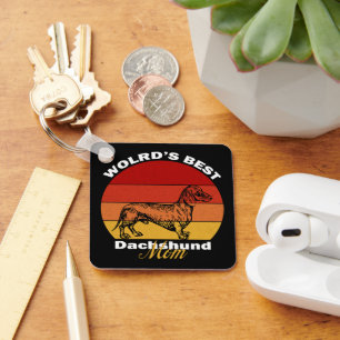 Chaveiro Dachshund - A melhor mãe de Dachshund do mundo