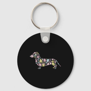 Chaveiro Dachshund Bunny Páscoa Páscoa de Ovos Dia das Mulh